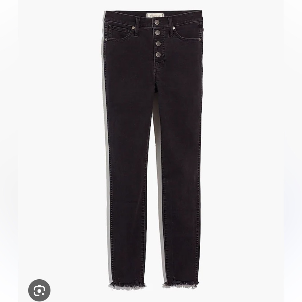 MADEWELL 10” High-Rise Skinny Jeans Black - 27P